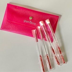 Glamierre Pink Luxe Glitter Eye Brushes